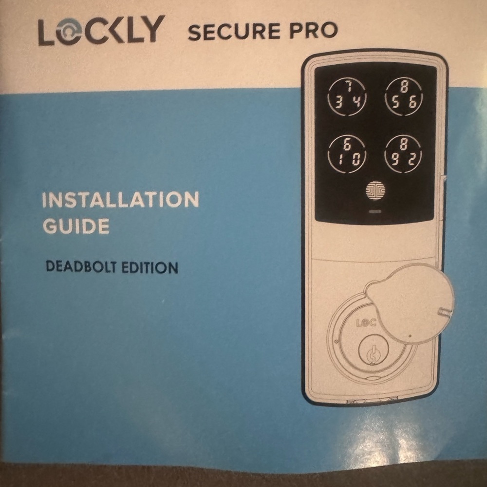 Lockly pro smart deadbolt, WiFi and biometrics smart lock